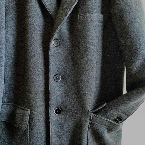 Barena Venezia Wool Coat EU 50 (US Large) – Made in Italy – Charcoal Topcoat - Picture 3 of 10